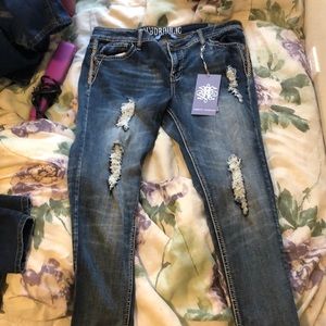 Never worn ripped jeans